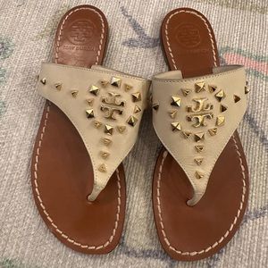 Tory Burch size 7 tan sandals euc